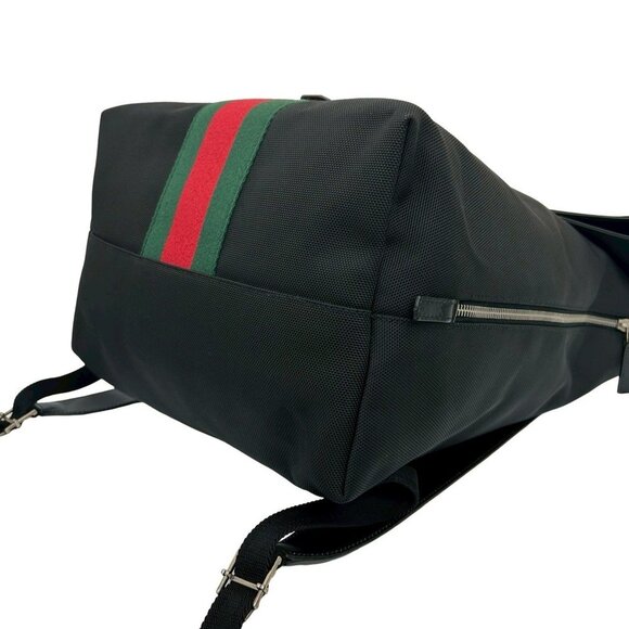 GUCCI Authentic Black Leather Backpack - Picture 7 of 9